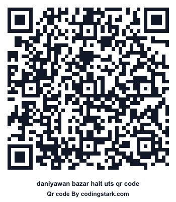 Daniyawan Bazar Halt UTS QR Code