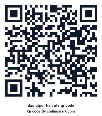 Daulatpur Halt UTS QR Code