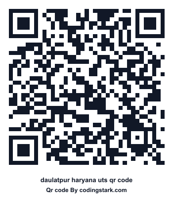 Daulatpur Haryana UTS QR Code