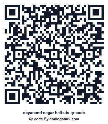 Dayanand Nagar Halt UTS QR Code