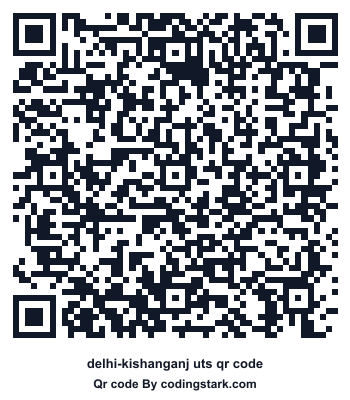 Delhi-kishanganj UTS QR Code