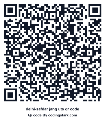 Delhi-safdar Jang UTS QR Code