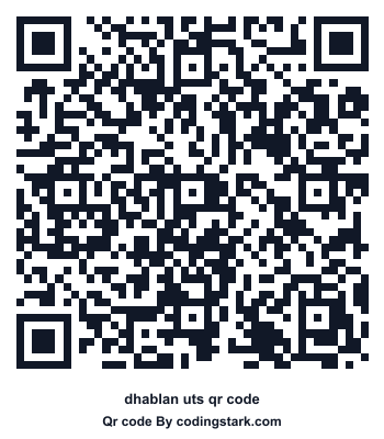 Dhablan UTS QR Code