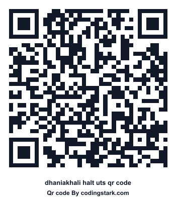 Dhaniakhali Halt UTS QR Code