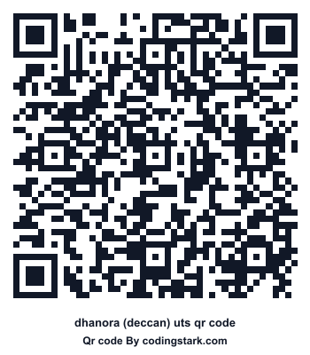 Dhanora (deccan) UTS QR Code