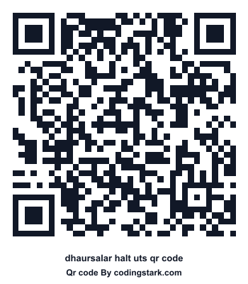 Dhaursalar Halt UTS QR Code