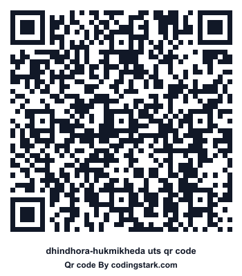 Dhindhora-hukmikheda UTS QR Code