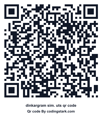 Dinkargram Sim. UTS QR Code