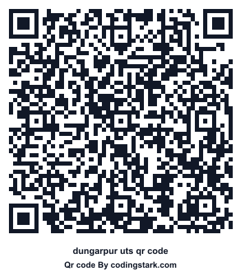 Dungarpur UTS QR Code