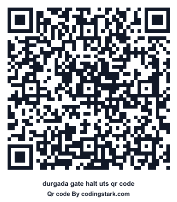 Durgada Gate Halt UTS QR Code