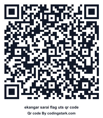Ekangar Sarai Flag UTS QR Code