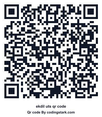 Ekdil UTS QR Code