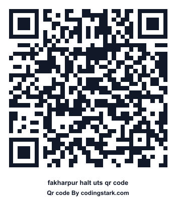 Fakharpur Halt UTS QR Code