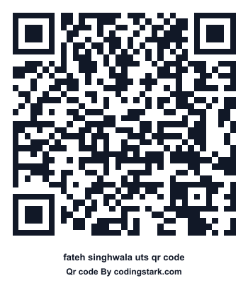 Fateh Singhwala UTS QR Code