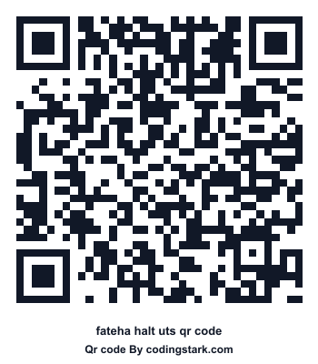 Fateha Halt UTS QR Code