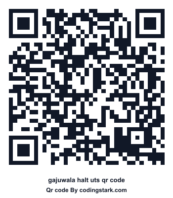 Gajuwala Halt UTS QR Code