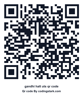 Gandhi Halt UTS QR Code