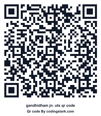 Gandhidham Jn. UTS QR Code