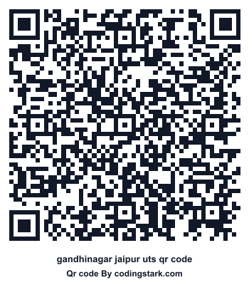 Gandhinagar Jaipur UTS QR Code