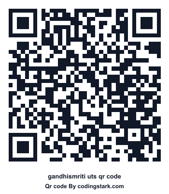 Gandhismriti UTS QR Code