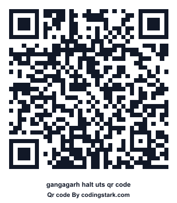 Gangagarh Halt UTS QR Code
