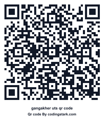 Gangakher UTS QR Code