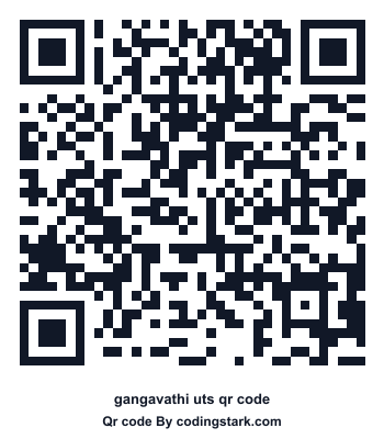 Gangavathi UTS QR Code