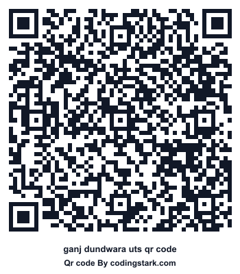 Ganj Dundwara UTS QR Code