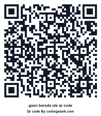 Gaon Baroda UTS QR Code