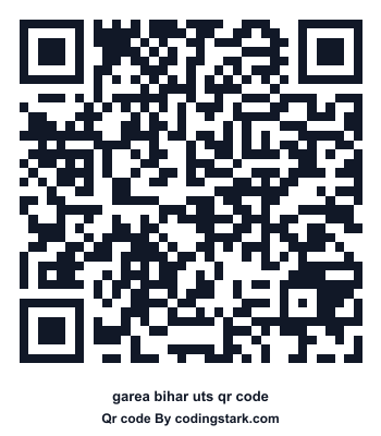 Garea Bihar UTS QR Code