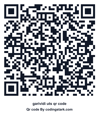 Garividi UTS QR Code