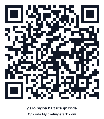 Garo Bigha Halt UTS QR Code