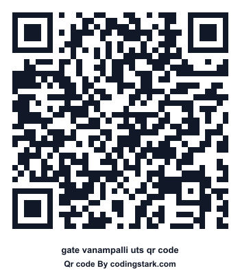 Gate Vanampalli UTS QR Code