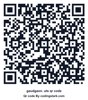 Gaudgaon. UTS QR Code