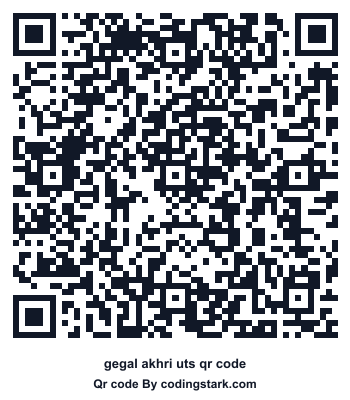 Gegal Akhri UTS QR Code