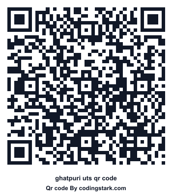 Ghatpuri UTS QR Code