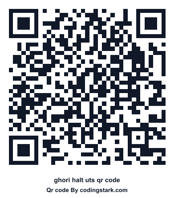 Ghori Halt UTS QR Code