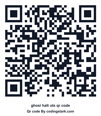 Ghosi Halt UTS QR Code