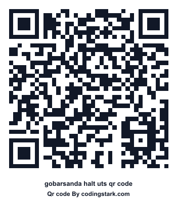 Gobarsanda Halt UTS QR Code