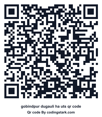 Gobindpur Dugauli Ha UTS QR Code