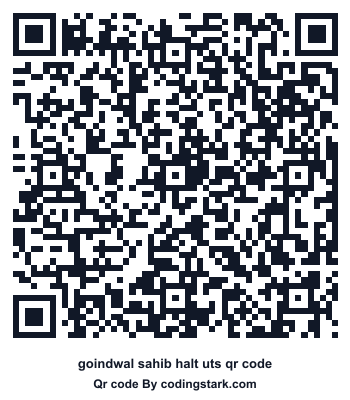 Goindwal Sahib Halt UTS QR Code