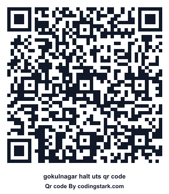 Gokulnagar Halt UTS QR Code