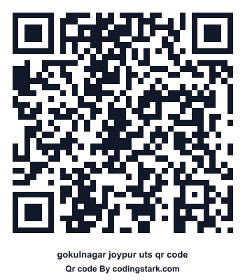 Gokulnagar Joypur UTS QR Code