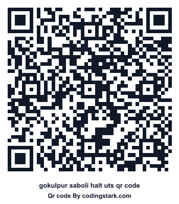 Gokulpur Saboli Halt UTS QR Code