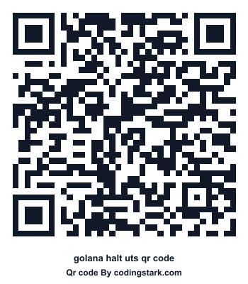 Golana Halt UTS QR Code