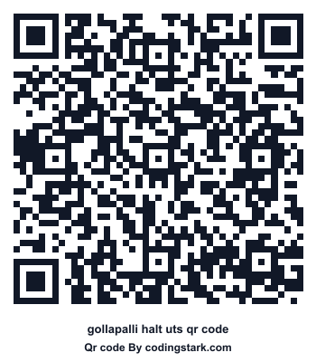 Gollapalli Halt UTS QR Code