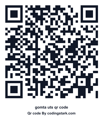Gomta UTS QR Code