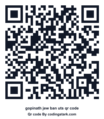 Gopinath Jew Ban UTS QR Code