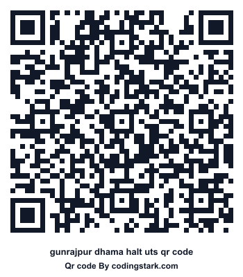Gunrajpur Dhama Halt UTS QR Code