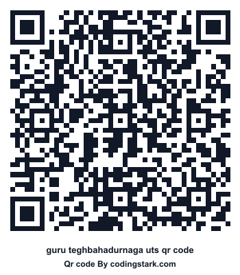 Guru Teghbahadurnaga UTS QR Code